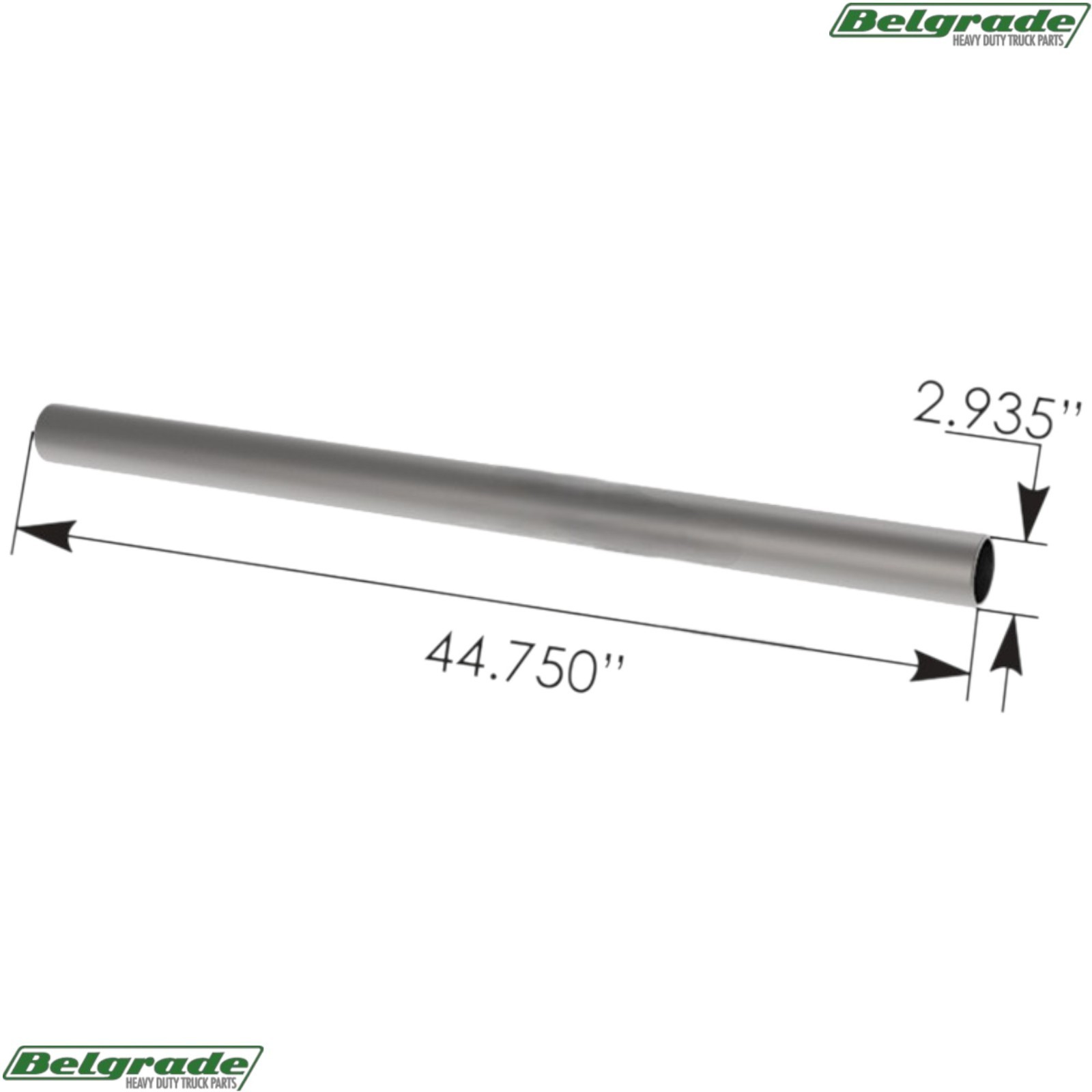 MCT8 Cross Tube Replaces Hendrickson 10397002 - Old Design 1-7/8 MCT8 Cross Tube Replaces Hendrickson 10397002 - Old Design 1-7/8