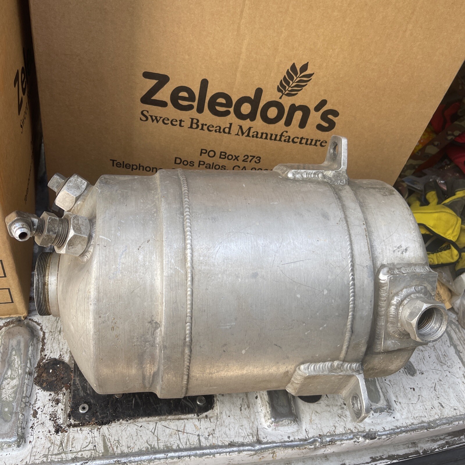 Vintage Eelco Moon 5 Gal Aluminum Fuel Tank Hot Rod Gasser 32 Ford 55 Chevy