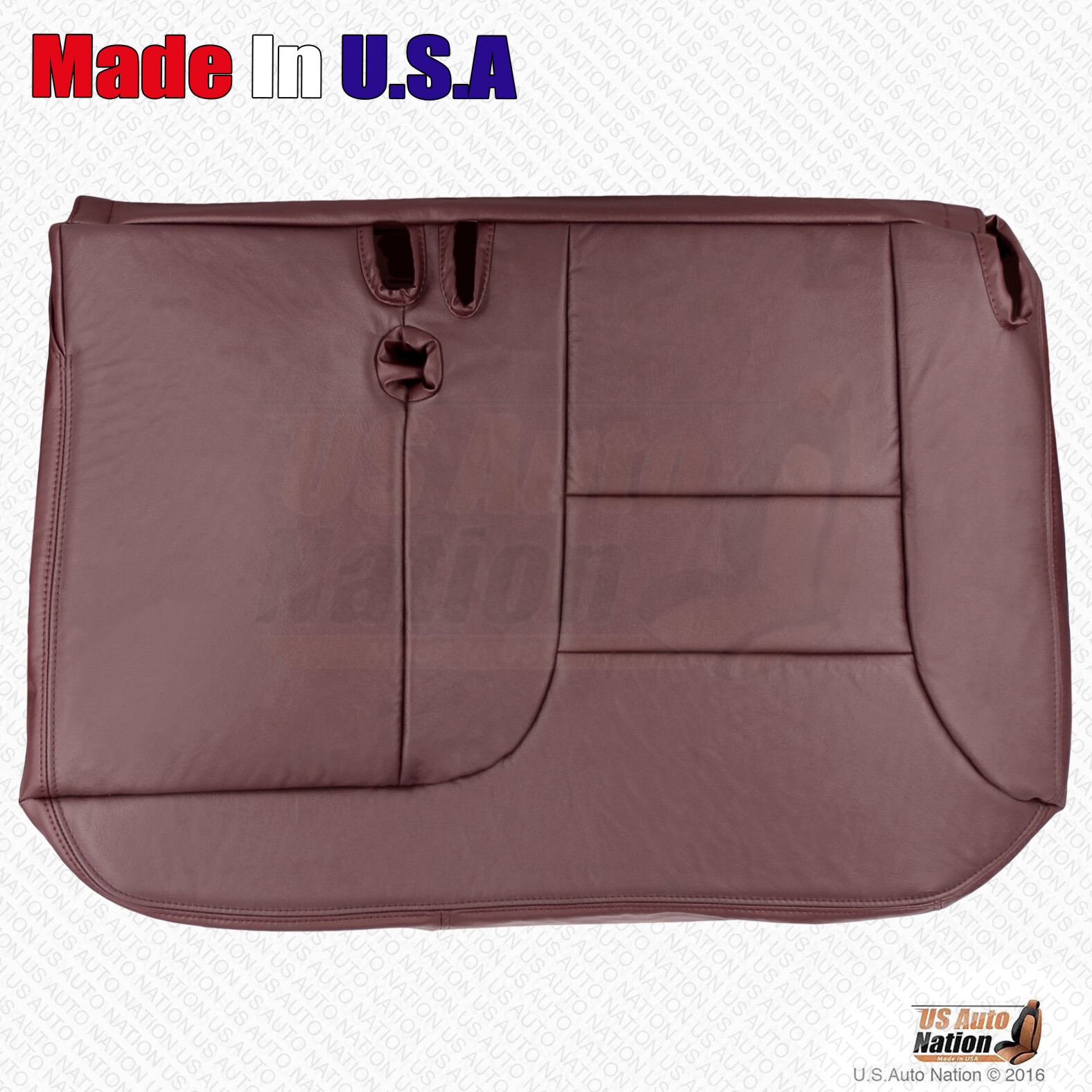 1995 to 1999 GMC Sierra Suburban Yukon Driver Passenger Leather Seat Cover Red