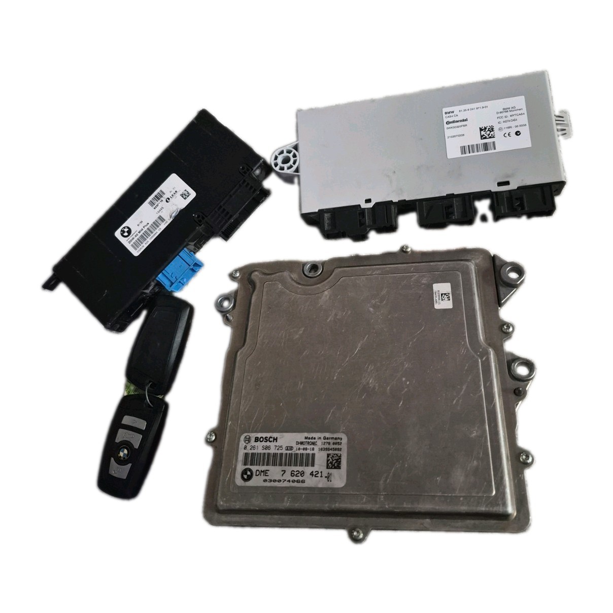 2011-17 BMW F25 N55 Ignition/key SET. DME, CAS, ZGW, KEYS (2).