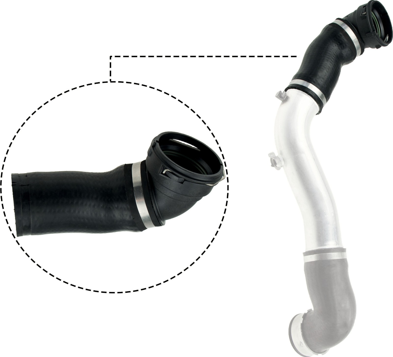 NEW BMW E90 E91 E92 325D 330D 330XD 335D Intercooler UPPER Hose Pipe 11618506078