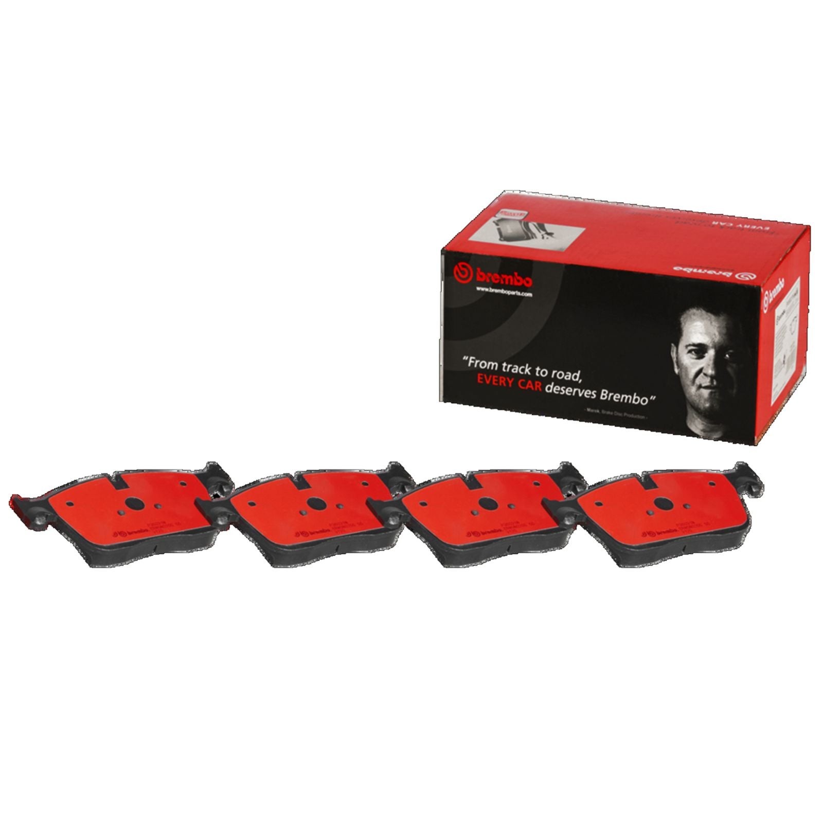 Brembo P36031N Premium Ceramic Front Disc Brake Pads for 2017-2025 Jaguar F-Pace