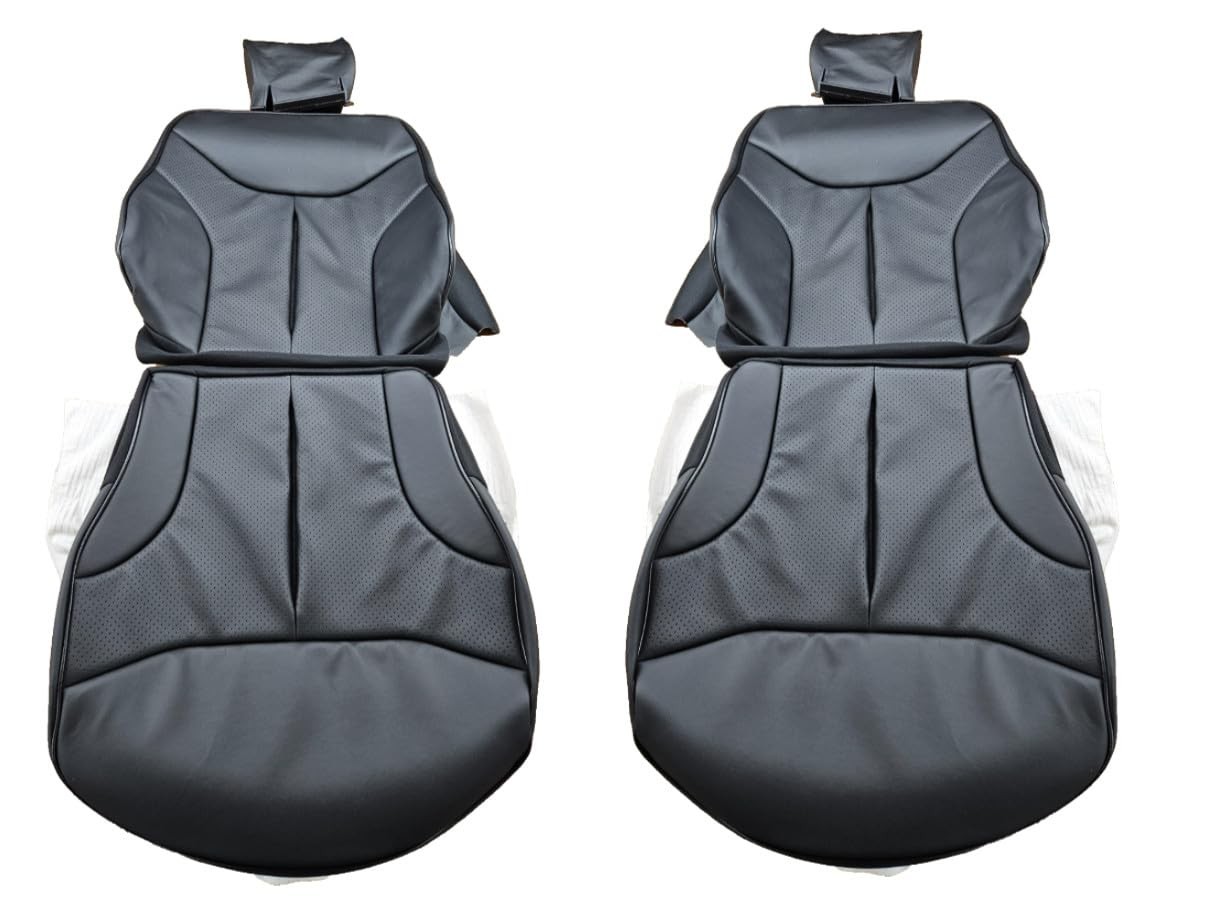 Fits Mercedes W140 S-Class 1991-1999 BLACK Leather Seat Covers Replacement Fits Mercedes W140 S-Class 1991-1999 BLACK Leather Seat Covers Replacement