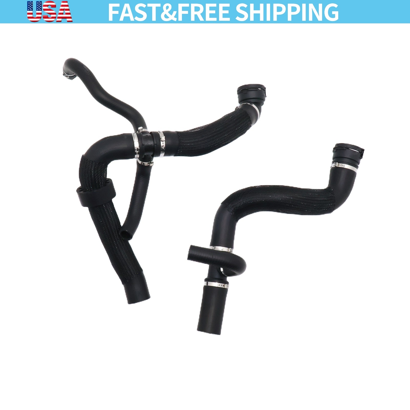 2x Transmission Radiator Coolant Hose 68246569AA For Jeep Sport Utility Vehicle