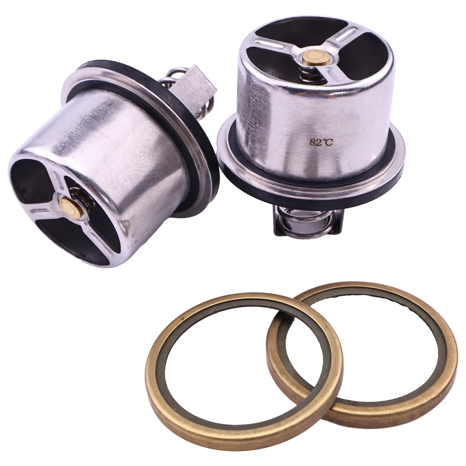 82℃ 2Pcs Thermostat 23532436 Fits for Detroit Engine Series 60