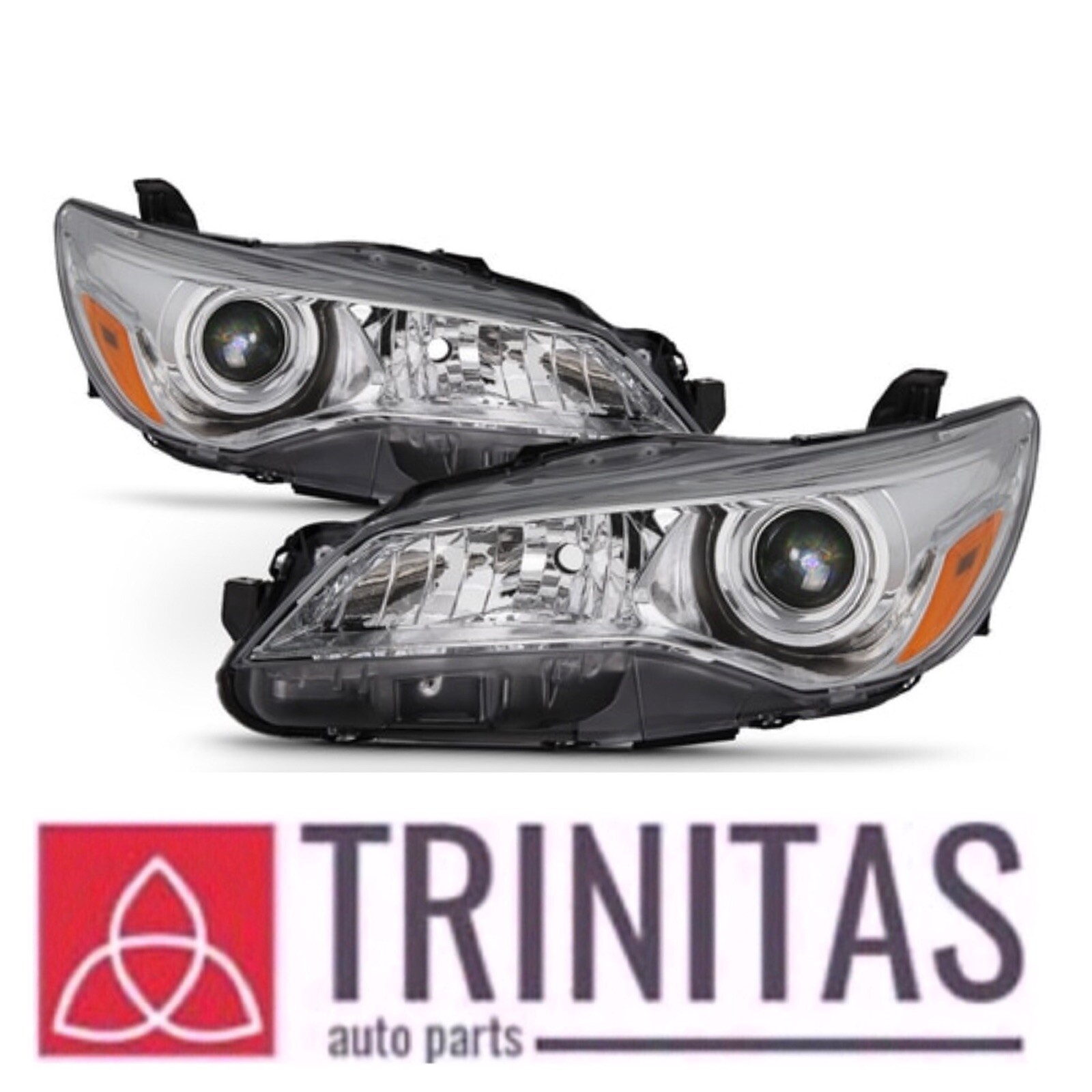 2015 2016 2017 15 16 17 Camry SET Chrome Headlights headlamps Head Lamp Light 2015 2016 2017 15 16 17 Camry SET Chrome Headlights headlamps Head Lamp Light
