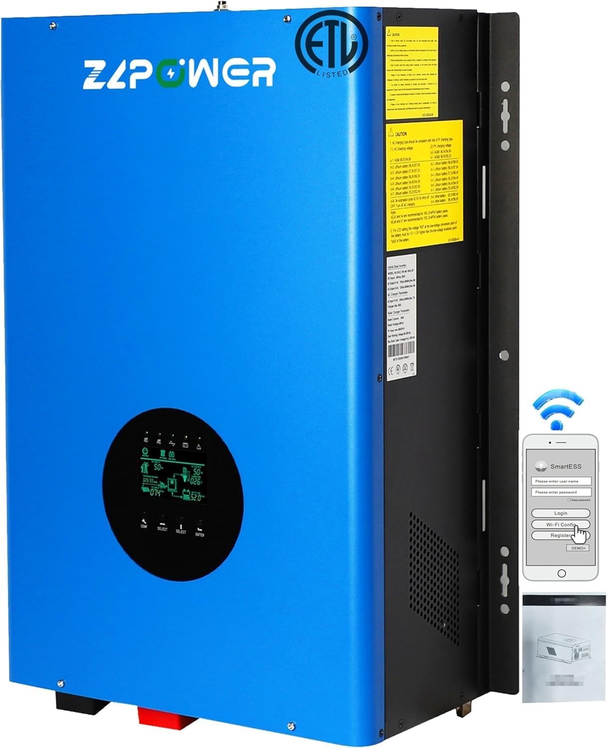 8KW 48V Solar Inverter Hybird 110V/220V Split Phase 200A Controller Peak 24KW 8KW 48V Solar Inverter Hybird 110V/220V Split Phase 200A Controller Peak 24KW