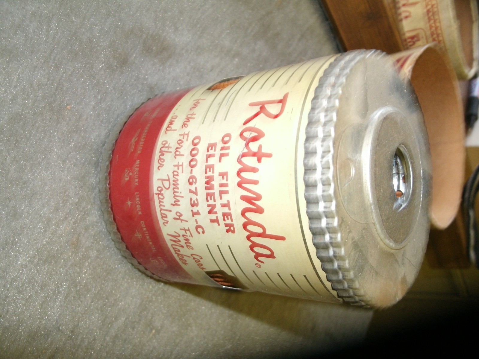 NOS 1950s FORD ROTUNDA OIL FILTER ELEMENT NOS 1950s FORD ROTUNDA OIL FILTER ELEMENT