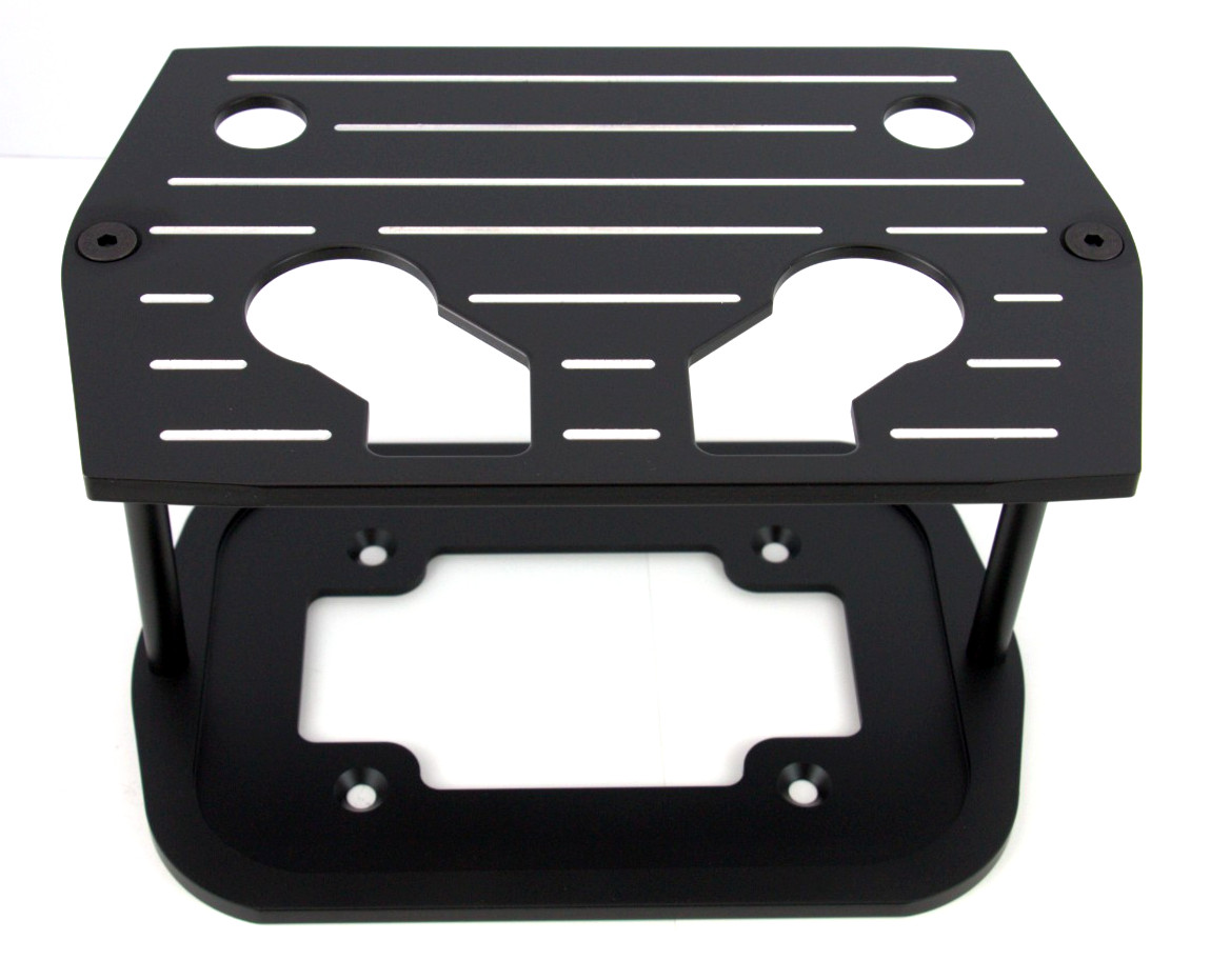 Optima Battery Tray Billet Black Ball Milled Chevy Ford SBC BBC Fits Group 34/78