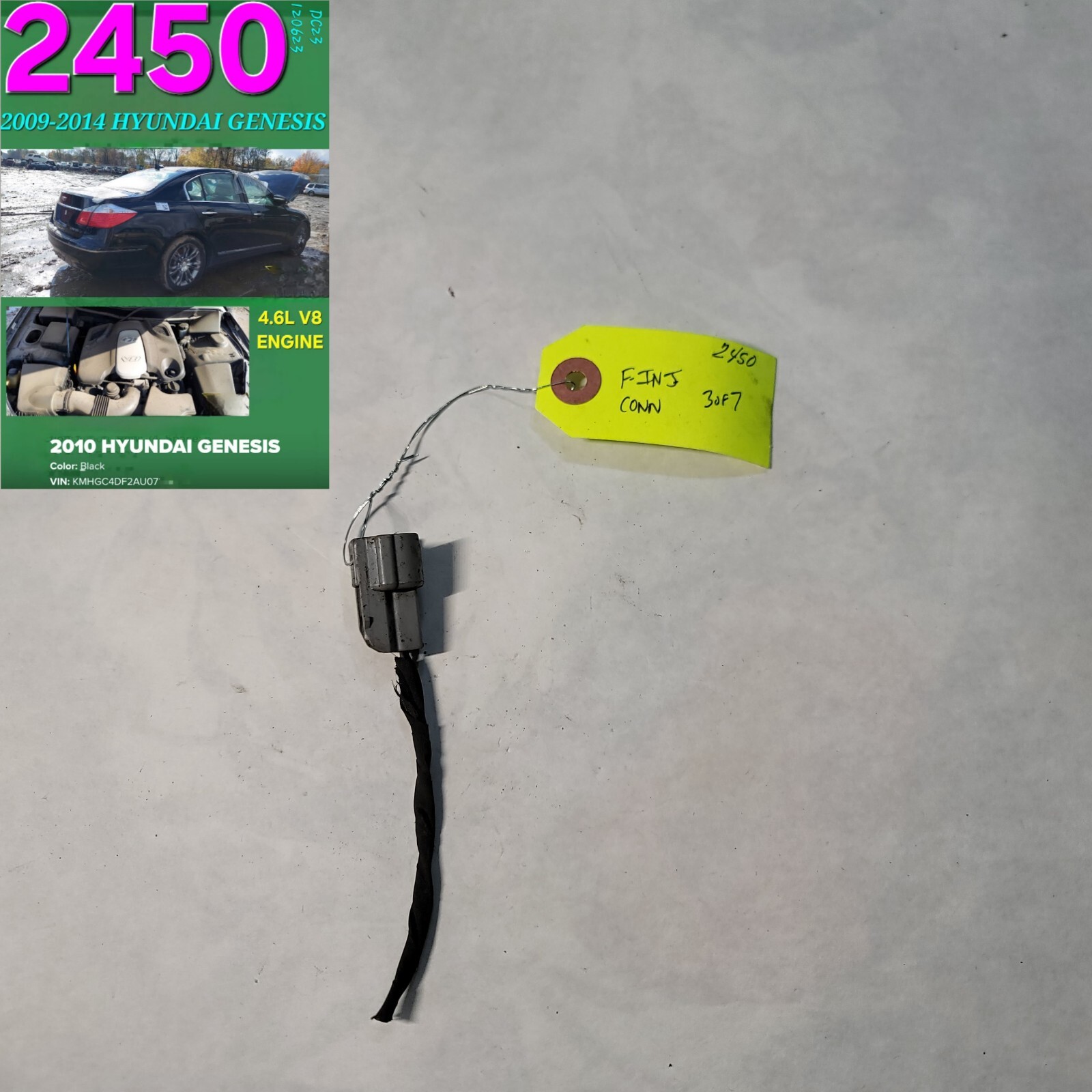 ⭐⭐OEM 2009-2014 HYUNDAI GENESIS FUEL INJECTOR CONNECTOR⭐⭐ ⭐⭐OEM 2009-2014 HYUNDAI GENESIS FUEL INJECTOR CONNECTOR⭐⭐