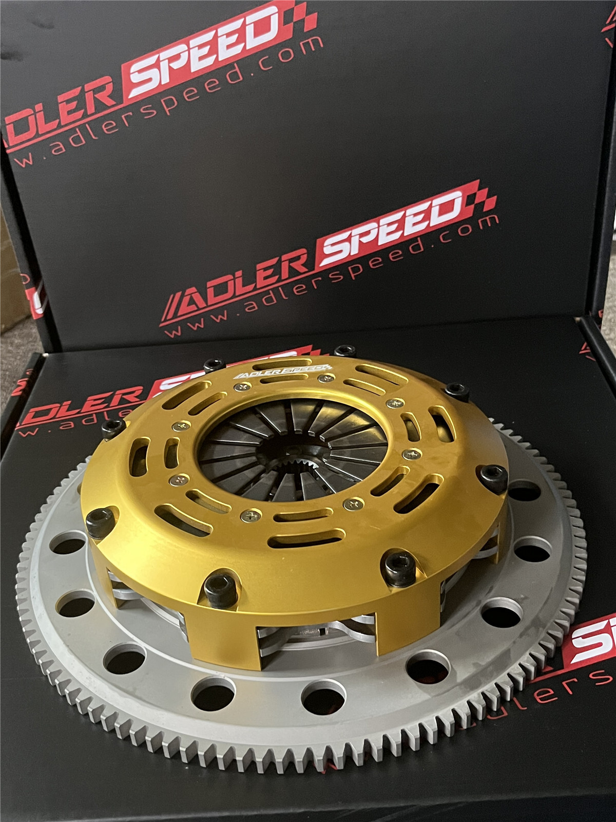 ADLERSPEED Race Twin Disc Clutch Kit For Lancer Evo Evolution 4 5 6 7 8 9 Medium