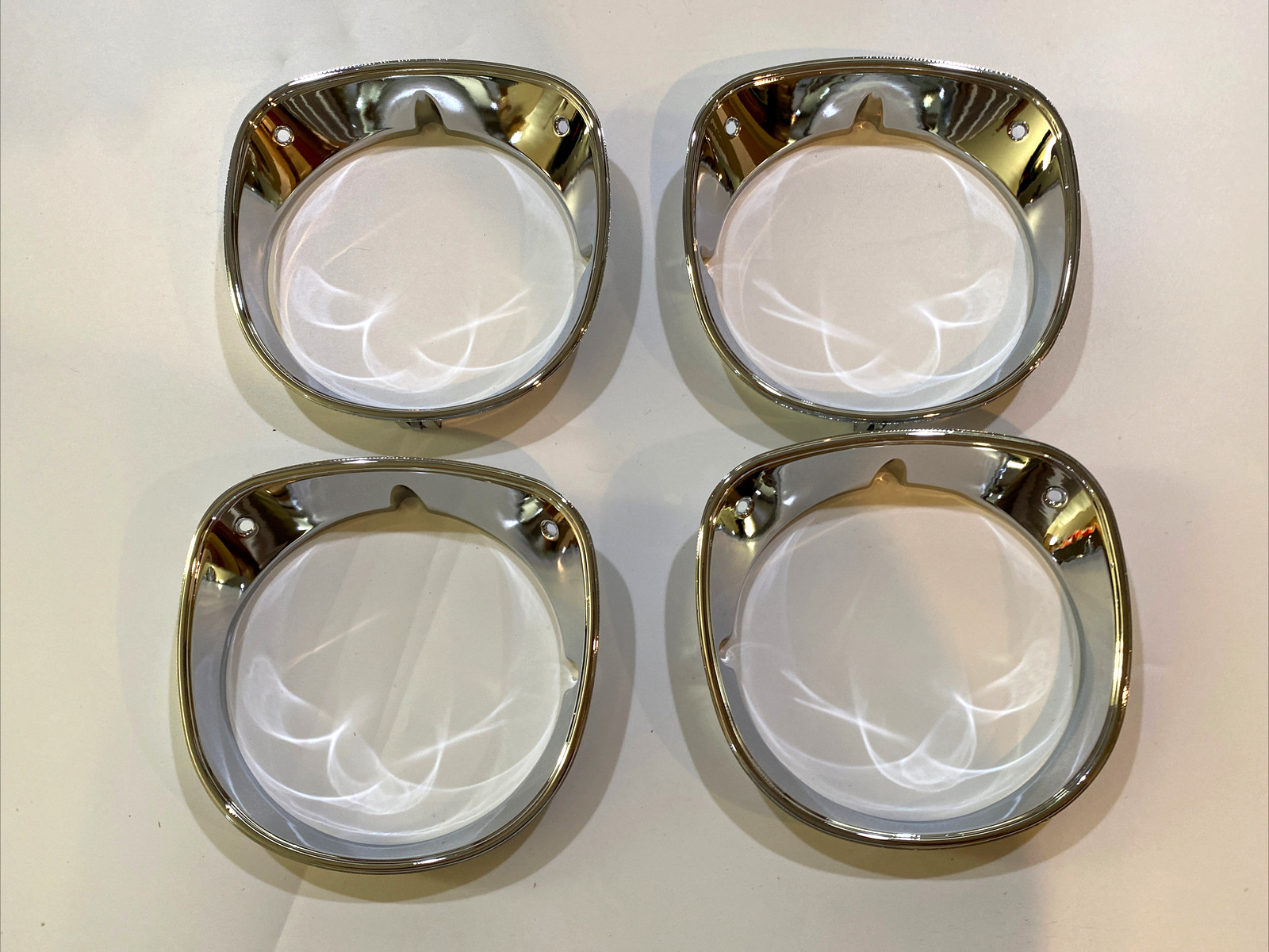 1970 CHEVELLE EL CAMINO HEADLIGHT  HEAD LAMP CHROME BEZEL SET 4 PIECE
