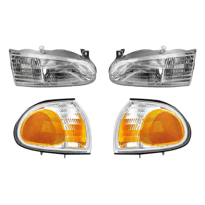For Ford Windstar 95-97 4-Piece Kit (Driver and Passenger Side Headlights,