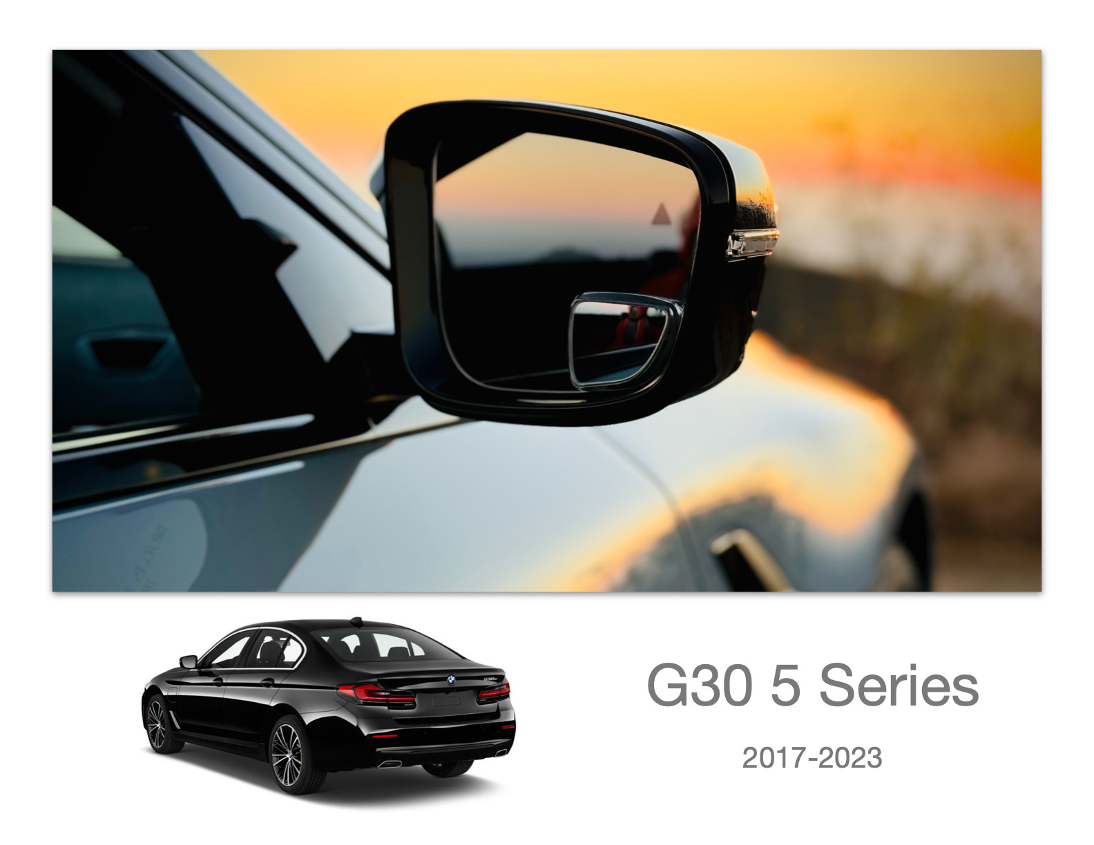 BMW G Chassis 5 Series Blind Spot Mirrors | Custom BMW Blind Spot Mirrors