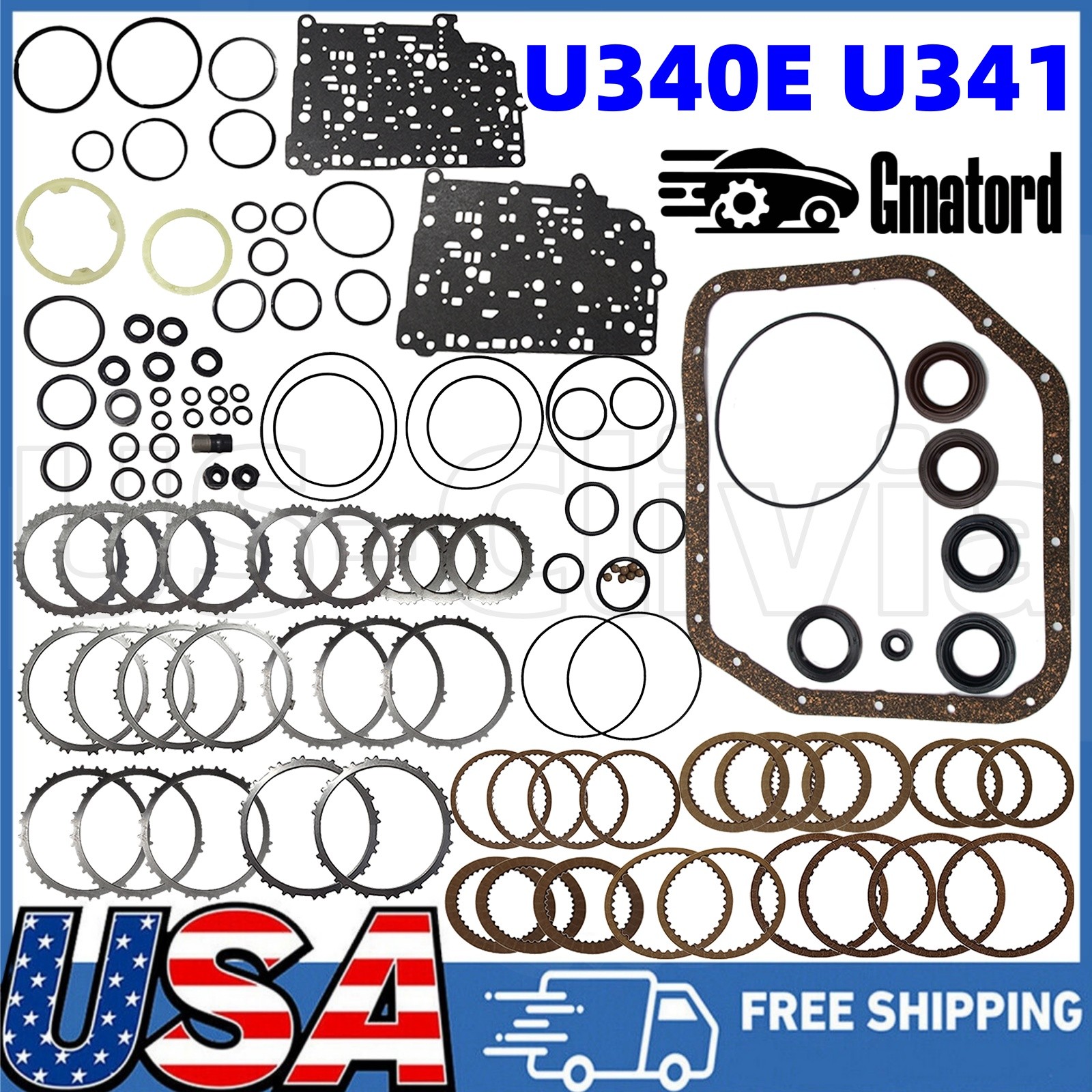 New U340E U341E Transmission Master Rebuild Kit For Toyota Corolla Platz Yaris