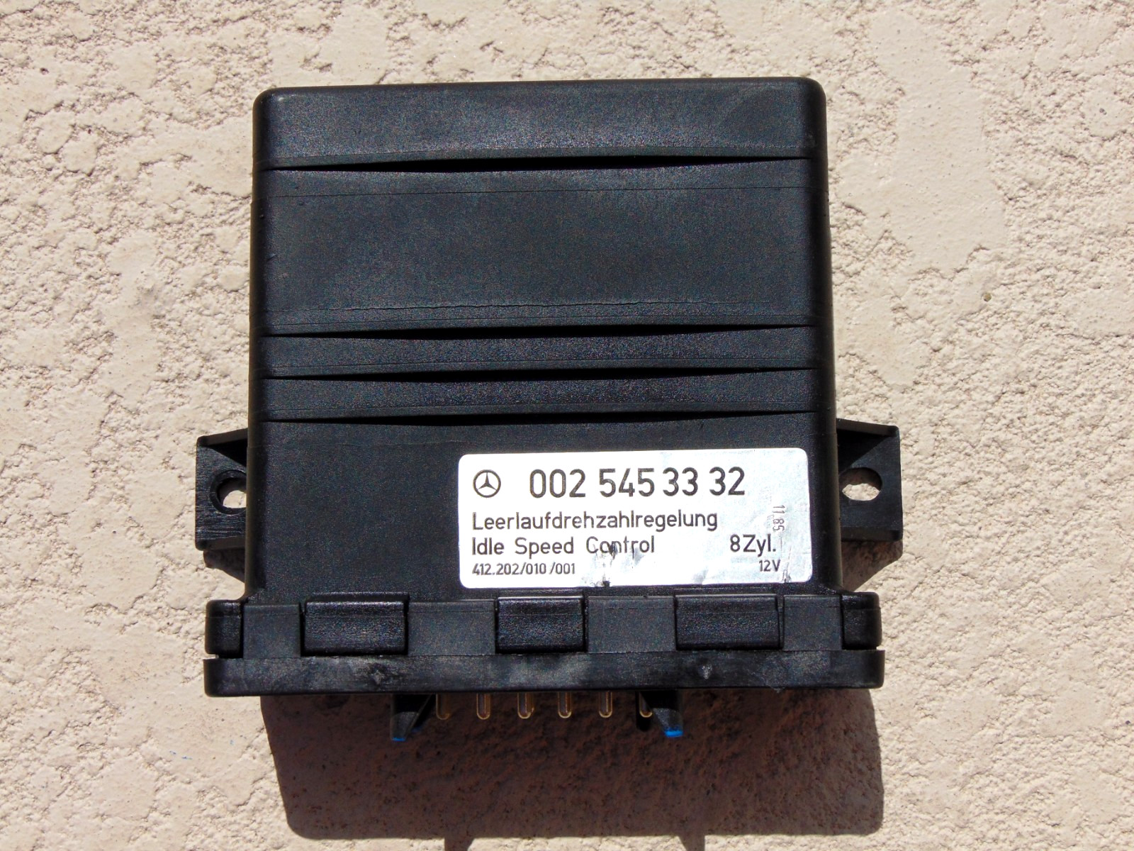 81-85 Mercedes R107 380SL 380SLC IDLE Speed Control Module 002 545 33 32 OEM 81-85 Mercedes R107 380SL 380SLC IDLE Speed Control Module 002 545 33 32 OEM