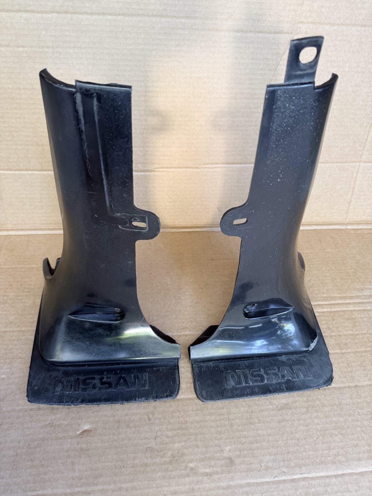 87-89 Nissan 300ZX Z31 OEM Rear Mud Flaps Splash Guards 2 Seater LH RH Pair
