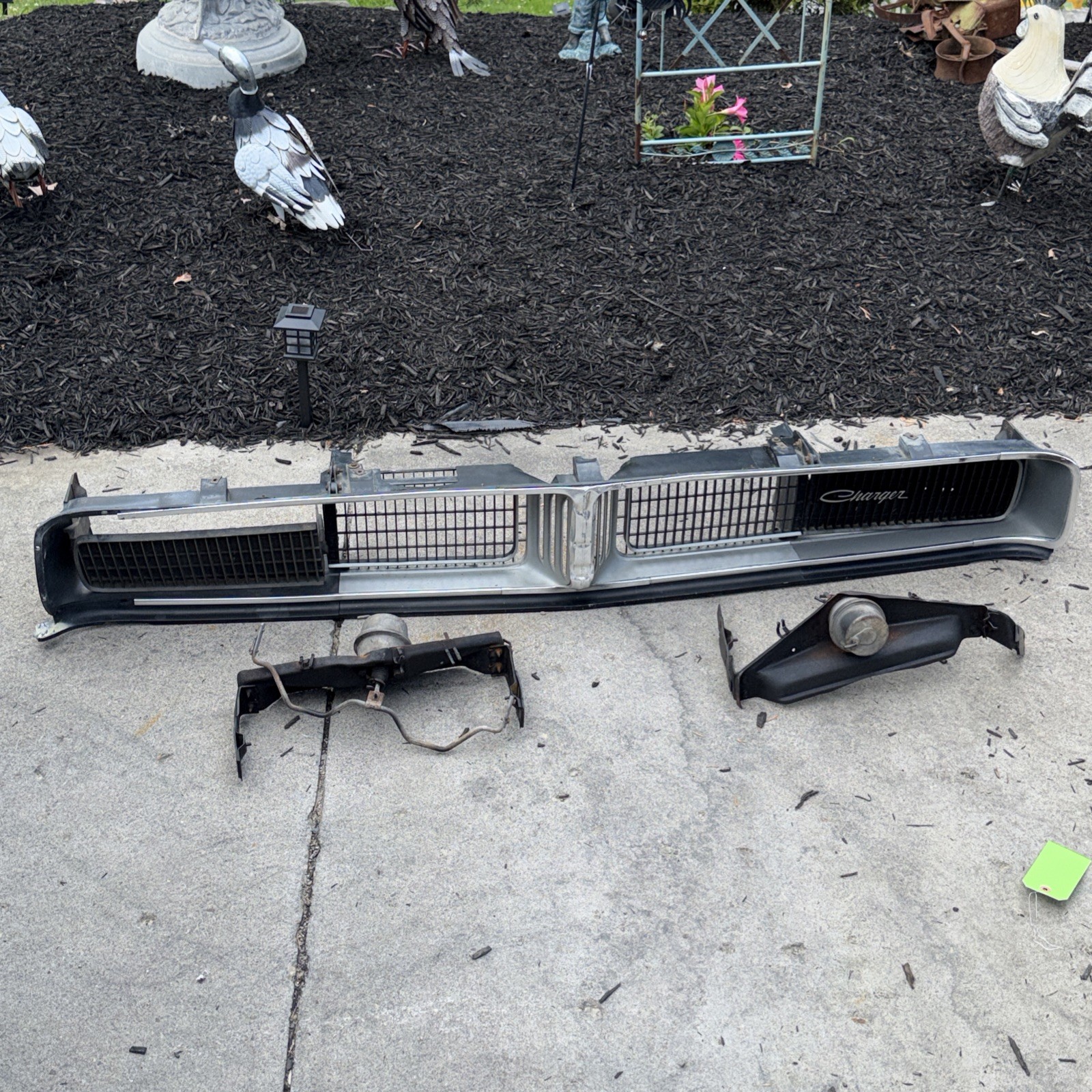 Used OEM Mopar 1968-69 Dodge Charger SE Grille Assembly With Hidden Headlights