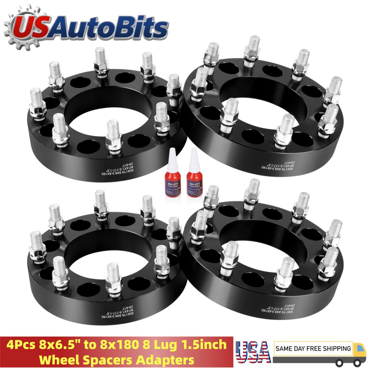 4Pcs 8x6.5
