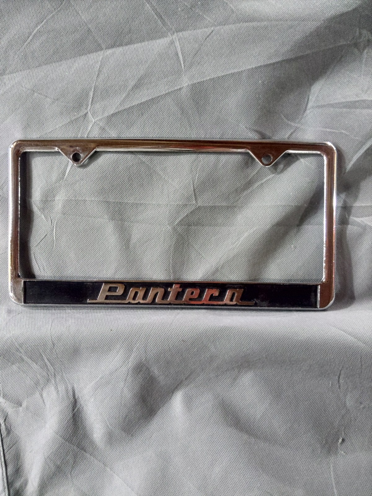detomaso pantera vintage classic license plate frame