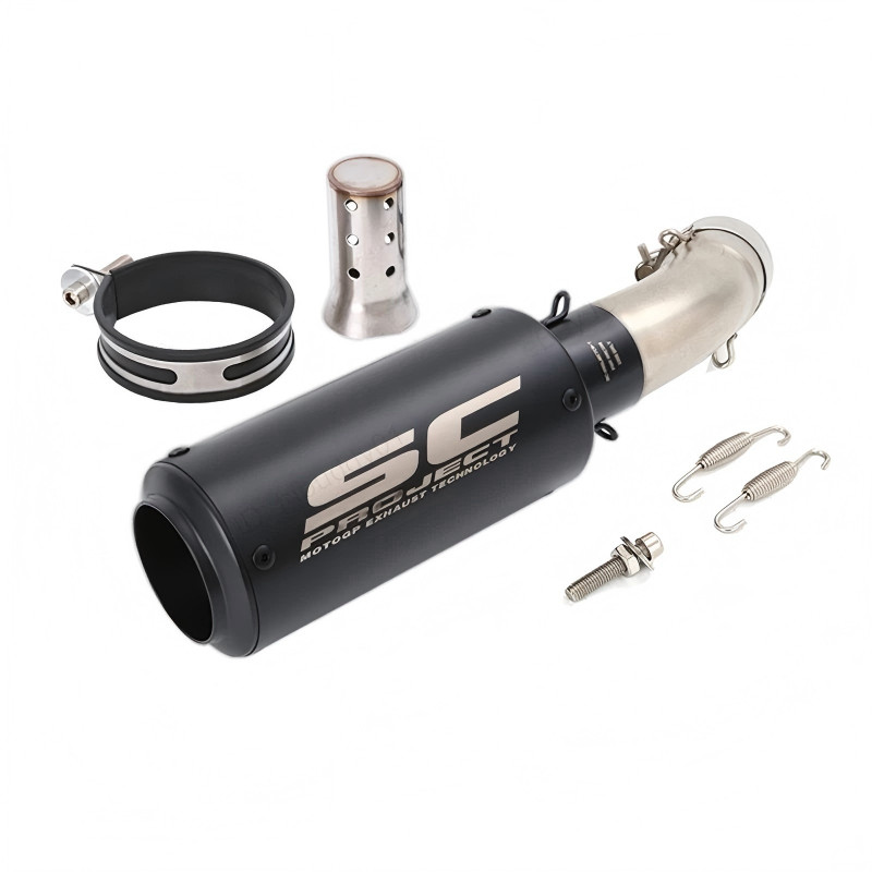 ZX4R 2023-2026 for Kawasaki Ninja ZX4RR ZX25R Slip On Exhaust Black Muffler Tips