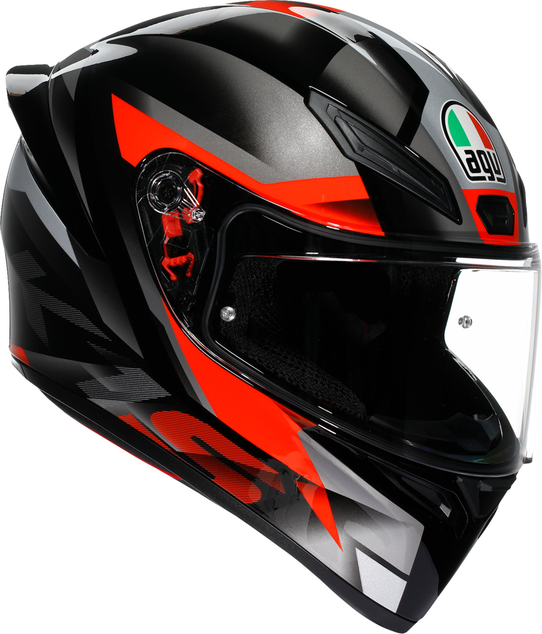 AGV - K1 S Helmet Fastlap Black/Gray/Red Small | 2118394018064S