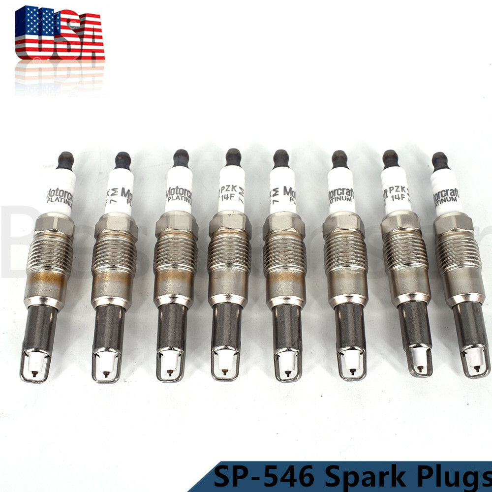 8Pcs New SP-546 PLATINUM Spark Plugs Fit for Ford F150 F250 Motorcraft PZK14F US 8Pcs New SP-546 PLATINUM Spark Plugs Fit for Ford F150 F250 Motorcraft PZK14F US