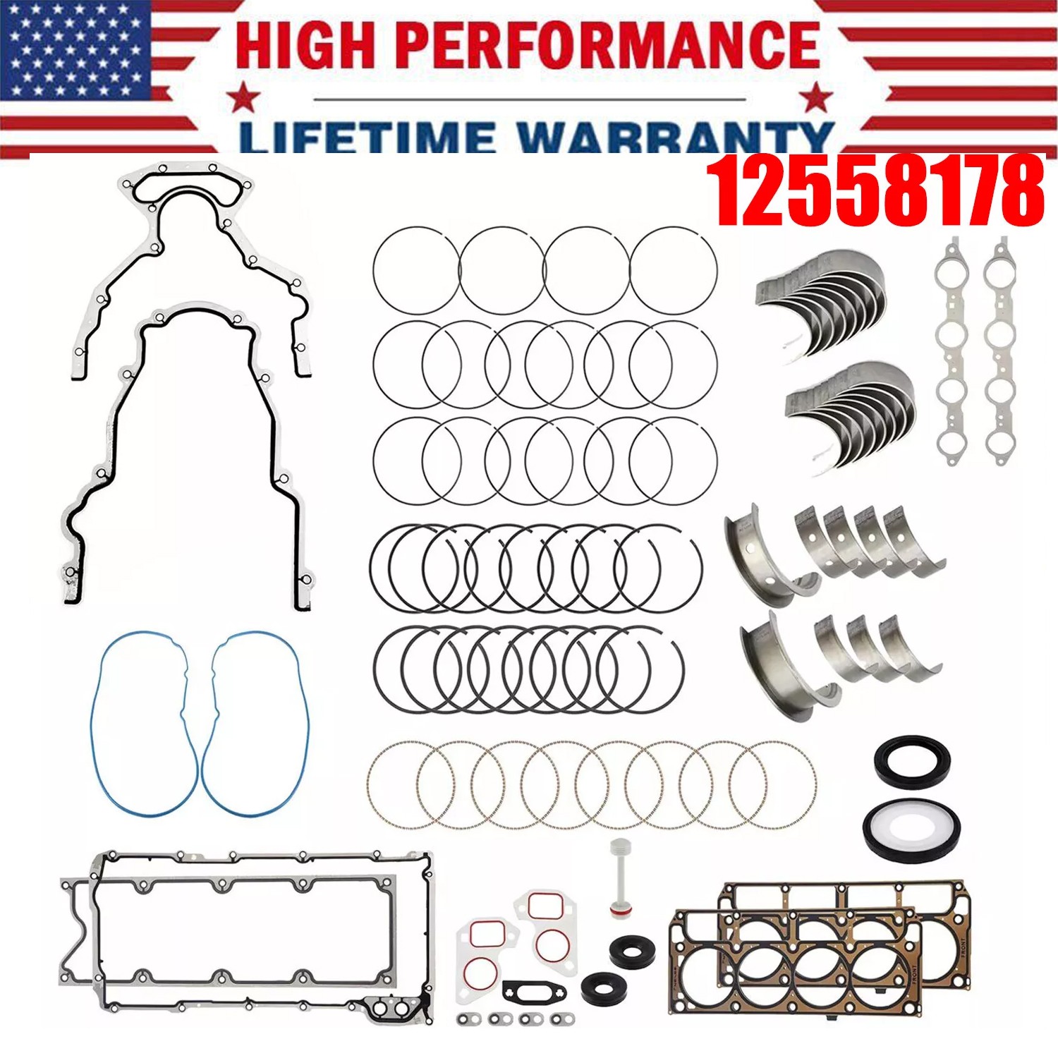 NEW LS Gasket Set Kit &LS9 Head Gaskets LS1/LS6/LQ4/LQ9 4.8/5.3/5.7L GEN III NEW LS Gasket Set Kit &LS9 Head Gaskets LS1/LS6/LQ4/LQ9 4.8/5.3/5.7L GEN III