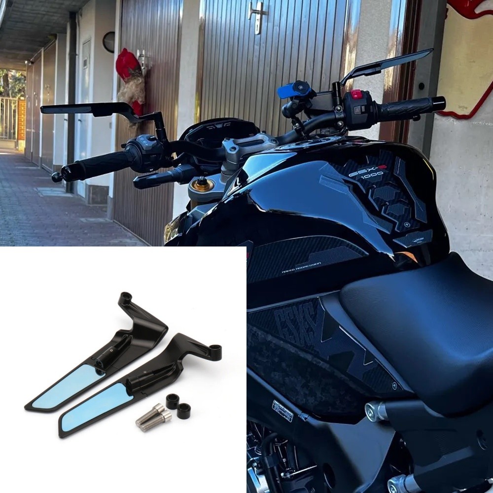 CNC Side Wing Rearview Mirrors for SUZUKI GSX-S1000 2021 2022 2023 High Quality 