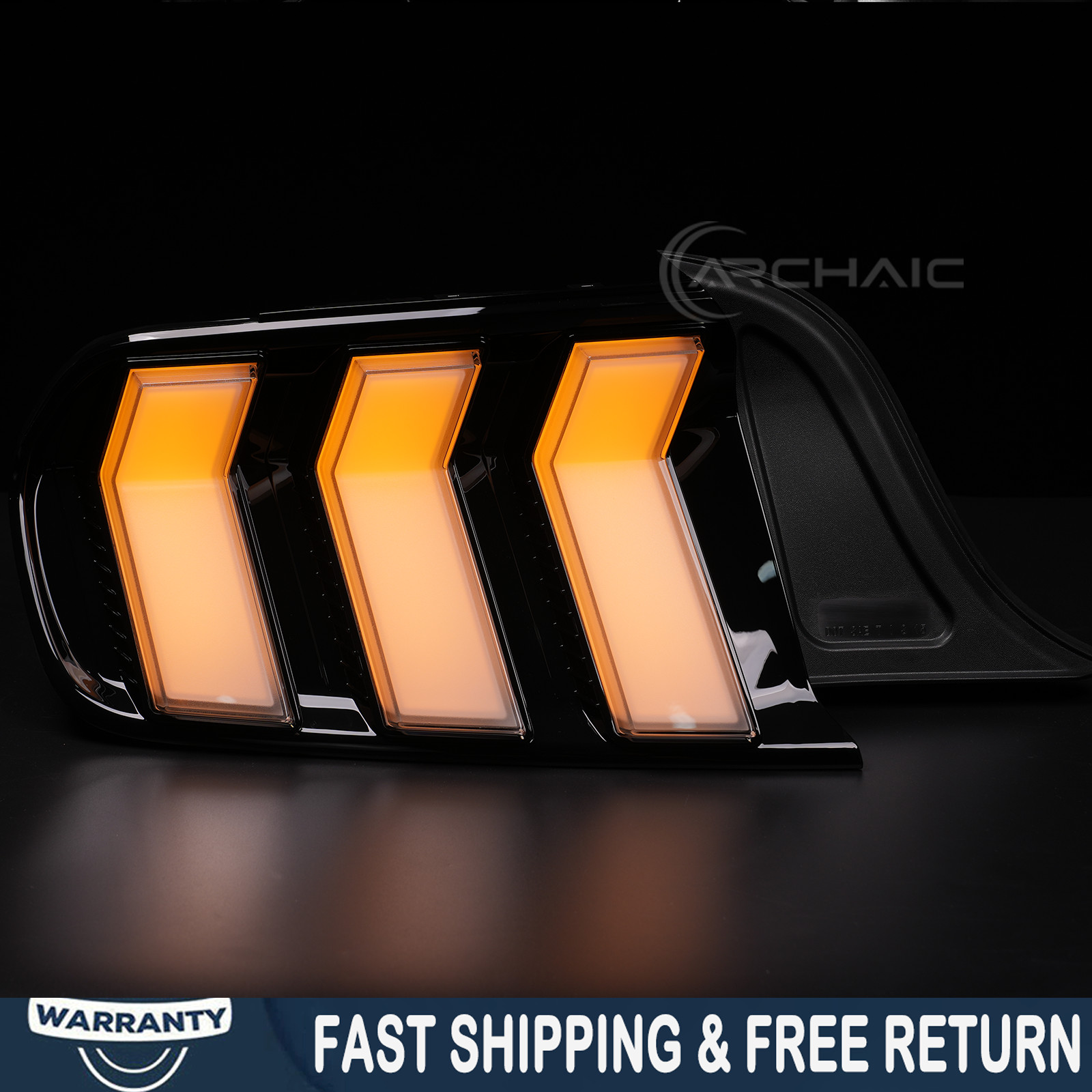 RGB LED Tail Lights For Ford Mustang 2015-2023 Rear Lamp Assembly Animation Pair