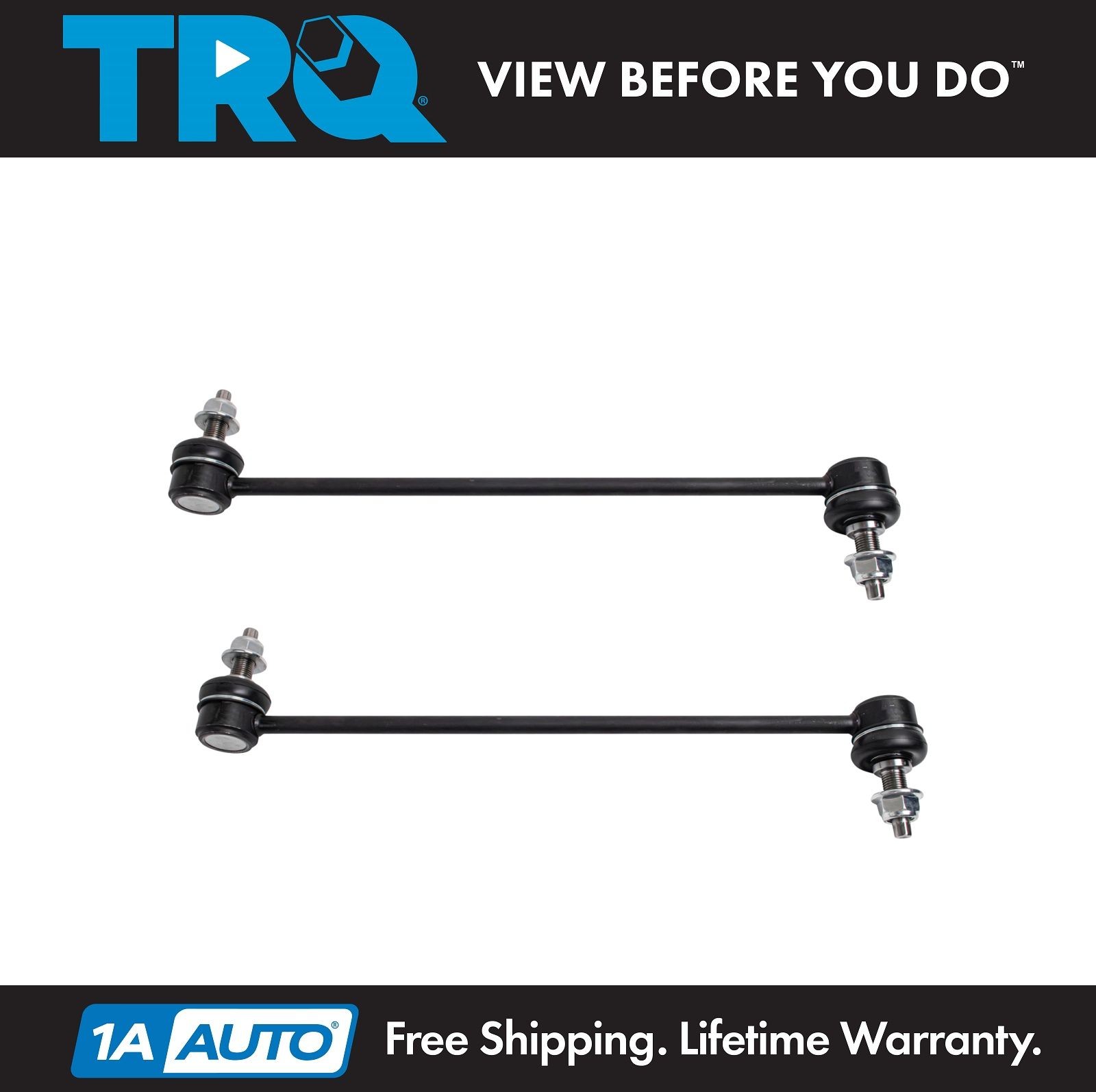 TRQ Front Sway Bar Stabilizer Link Set Fits 20-25 Hyundai Sonata 21-25 Kia K5