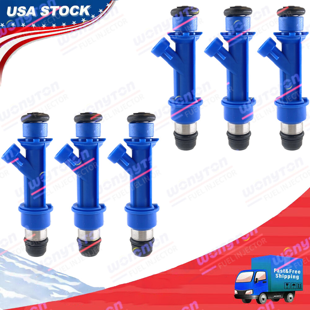6x UPG 8-Hole Fuel Injectors For Pontiac Oldsmobile Chevrolet Buick V6 25323972 