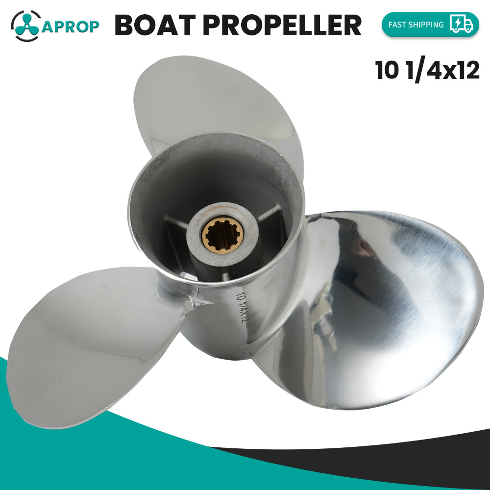 For Suzuki Boat Propeller 25-30hp 10 Tooth Outboard Engine Accessories10 1/4x12 For Suzuki Boat Propeller 25-30hp 10 Tooth Outboard Engine Accessories10 1/4x12