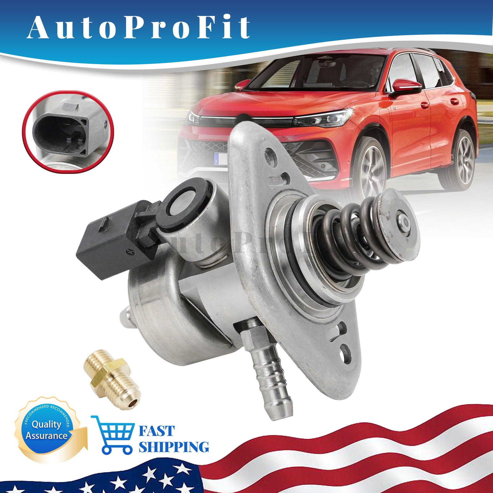 NEW 06G127027K High Pressure Fuel Pump For 2018-2024 Volkswagen Tiguan 2.0L