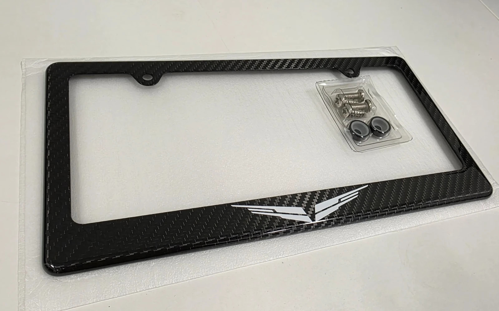 BLACKWING Carbon Fiber License Plate Frame 100% Carbon Fiber BLACKWING Carbon Fiber License Plate Frame 100% Carbon Fiber