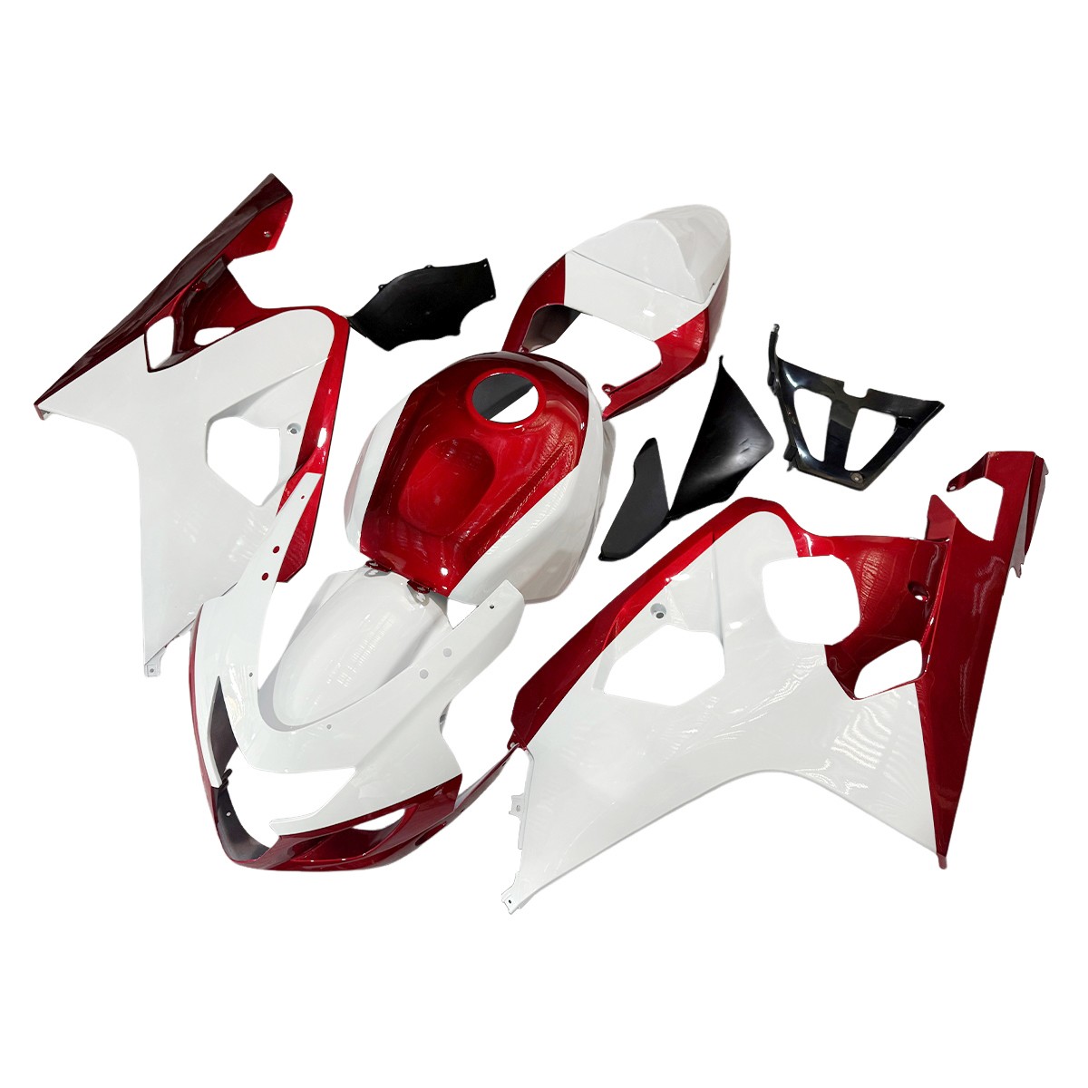 Fairings Body Kit For Suzuki 2004 2005 GSXR600 GSXR750 Bodywork White Candy Red