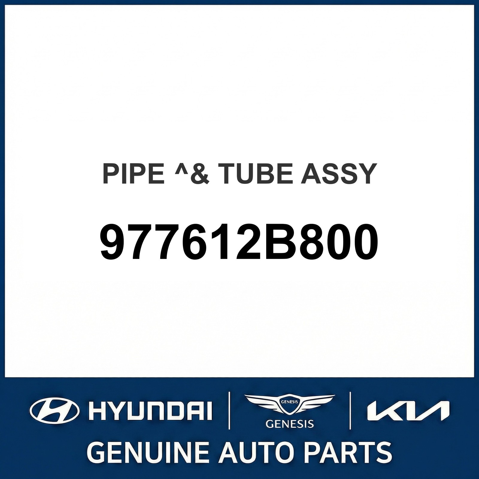 2009-2012 Hyundai Santa Fe Front AC Tube OEM New 977612B800