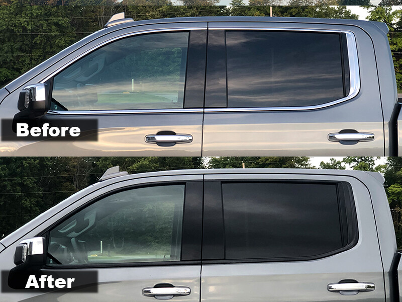Crux Moto Window Chrome Delete Black out fits GMC Sierra 1500 2019+ Crux Moto Window Chrome Delete Black out fits GMC Sierra 1500 2019+