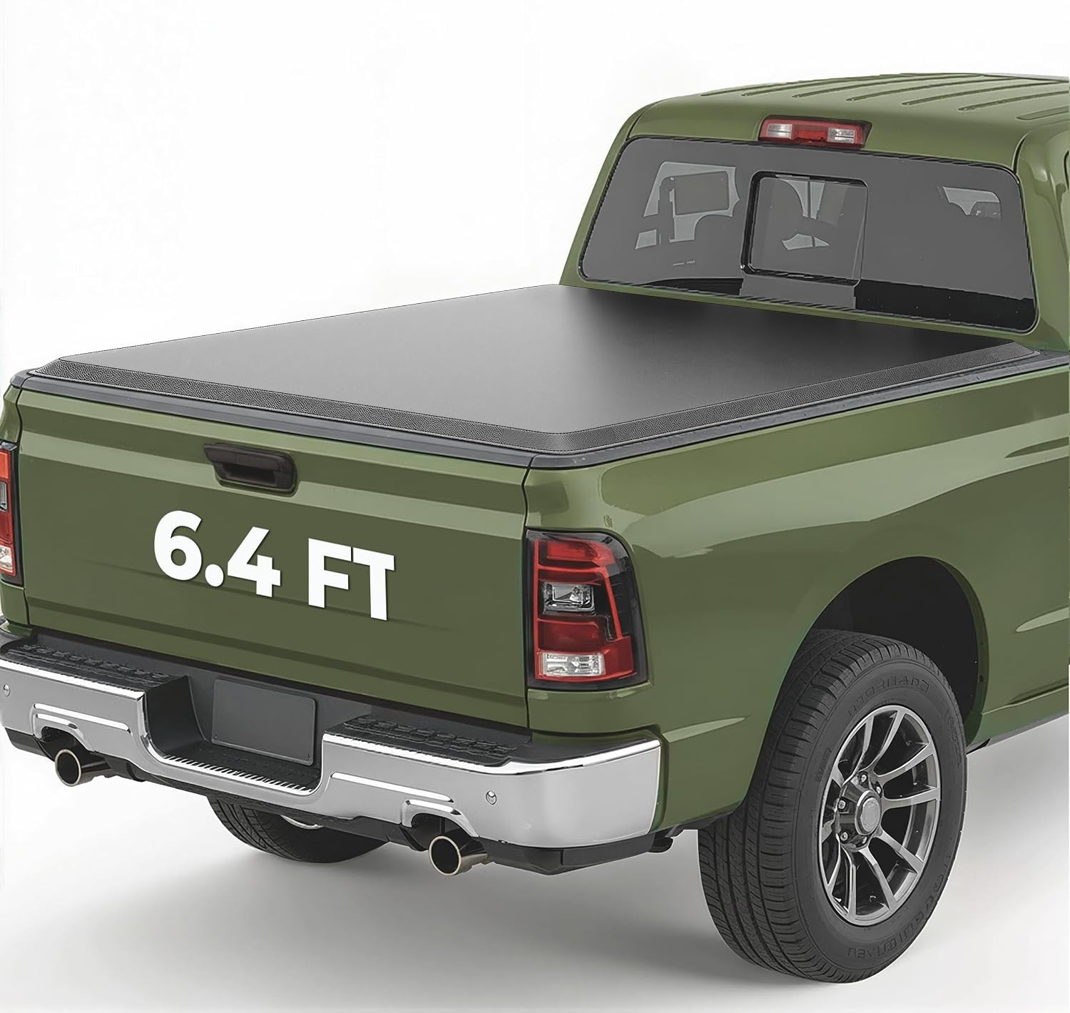 Truck Bed Tonneau Cover Vinyl Compatible with 2002-2023 Dodge Ram for Trucks