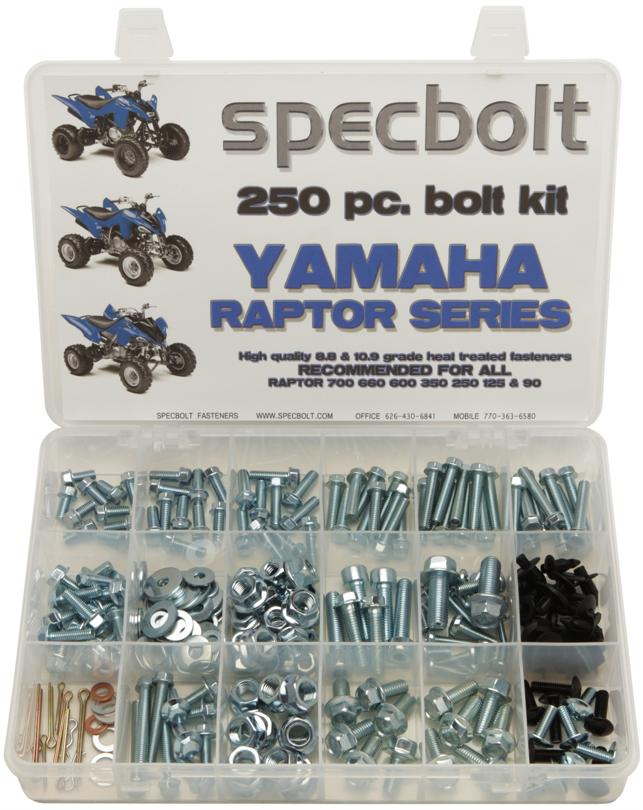 250pc Bolt Kit Yamaha Raptor 350 600 660 700 body engine plastics frame exhaust