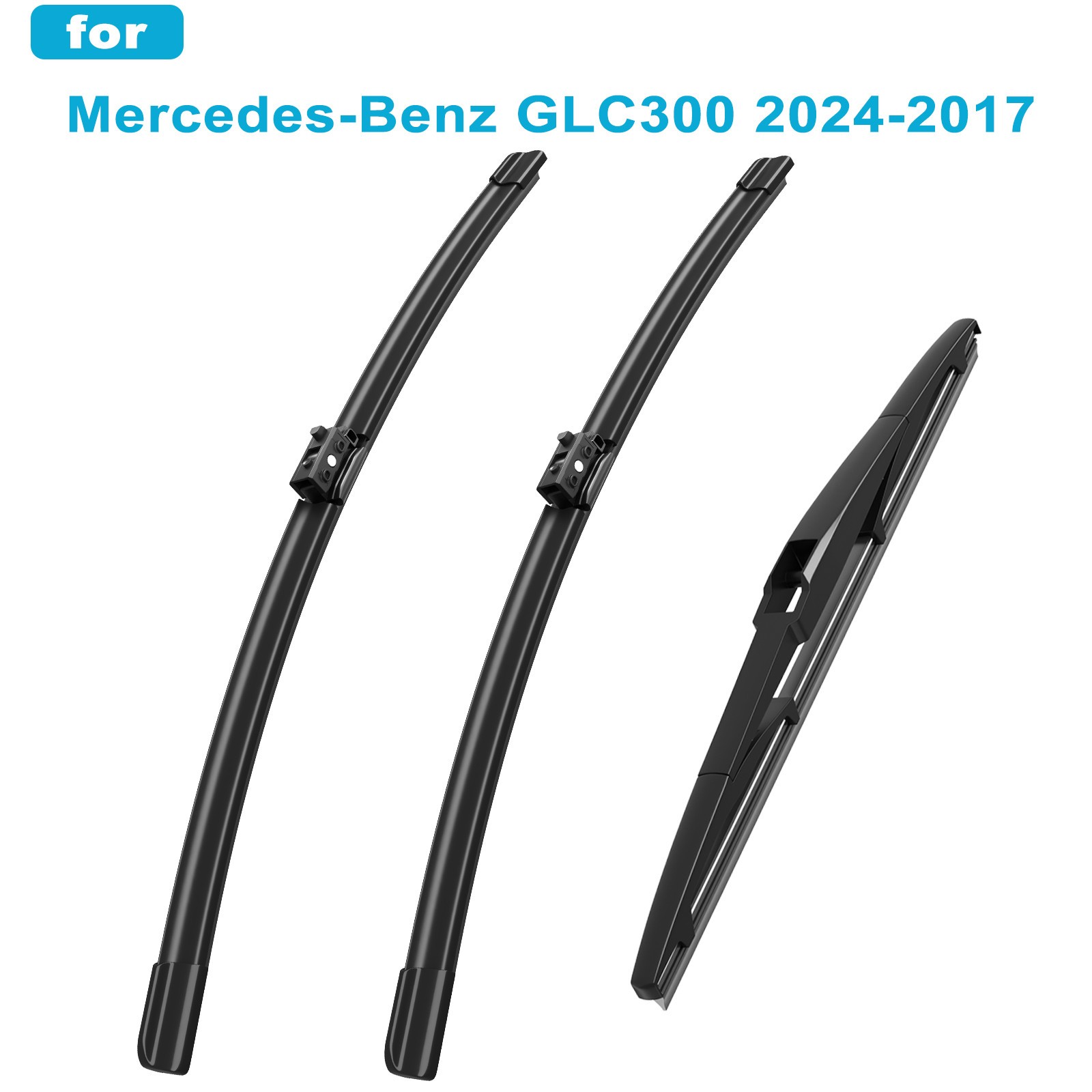 For Mercedes-Benz GLC300 2024-2017 Front and Rear Windshield Wiper Blades OEM