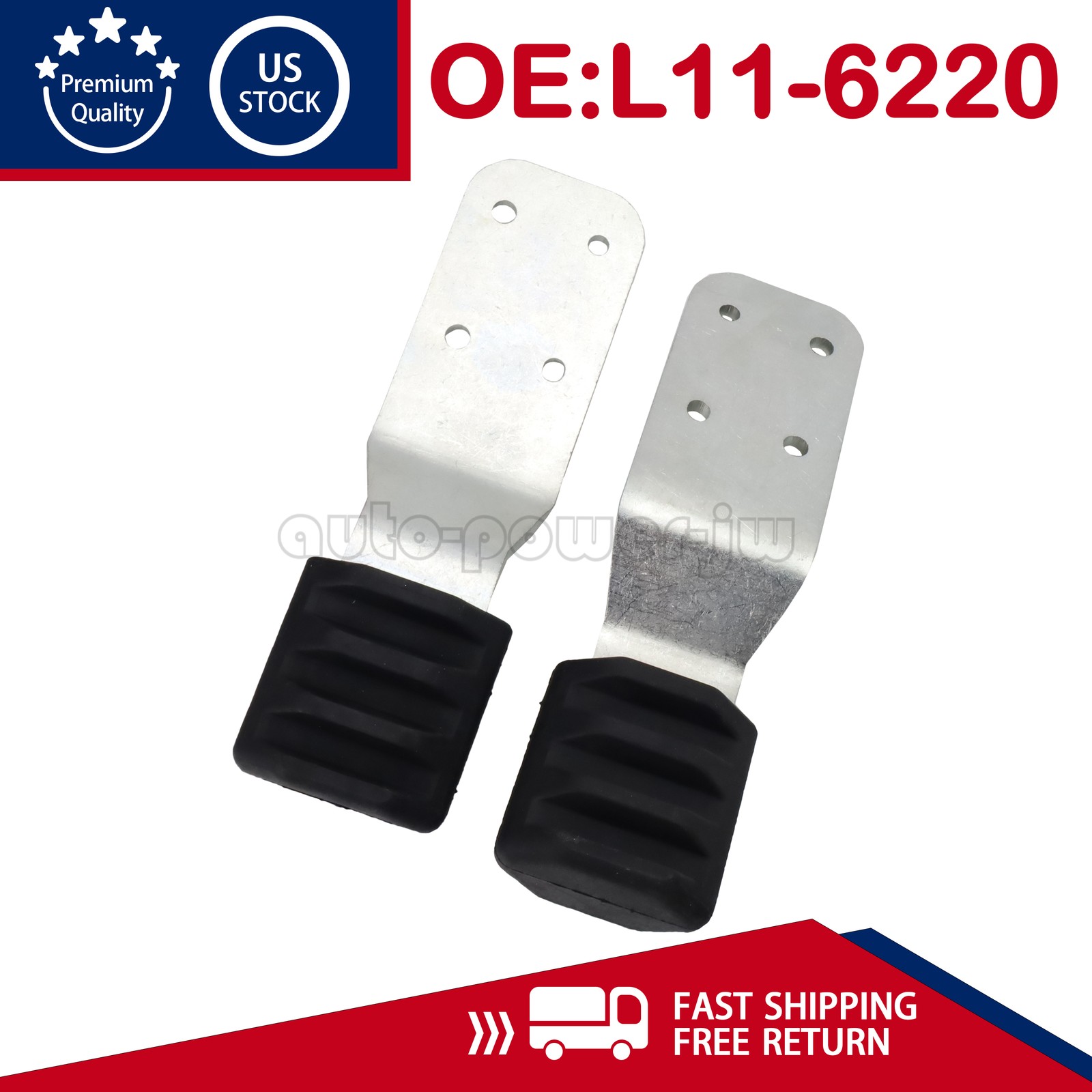2 Pack NEW Upper Hood Support Guide Bracket For Peterbilt 587 L11-6220