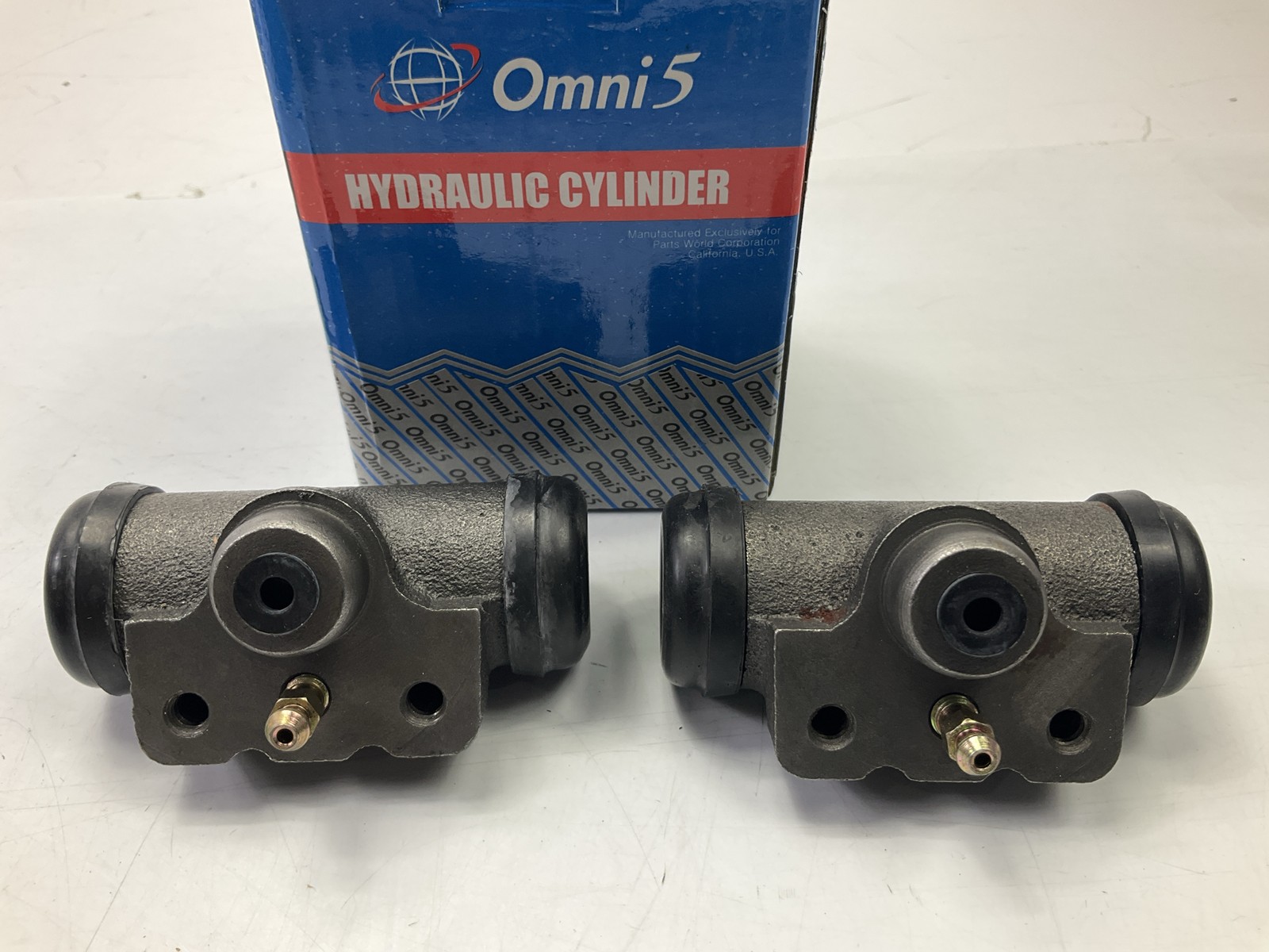 (2) Omni5 PWC16535 Rear Drum Brake Wheel Cylinder For 1954-1955 Jeep Willys