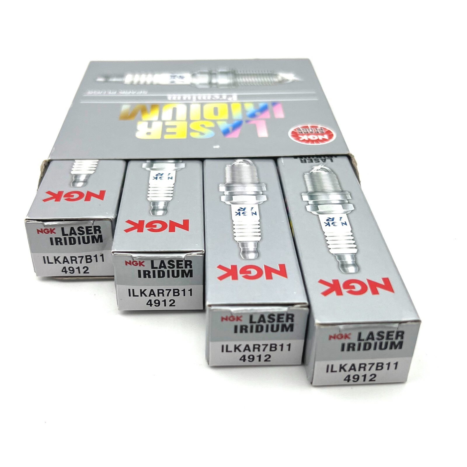4Pcs Spark Plug Iridium NGK 4912 ILKAR7B11 For LEXUS CT200H 1.8L L4 2011-2015