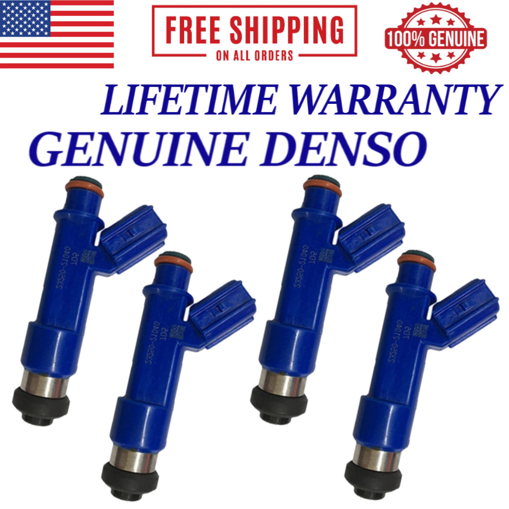 NEW x4 OEM DENSO Fuel Injectors 2005, 2006 Toyota Corolla 1.6L I4 #23250-21040