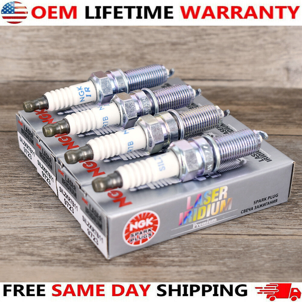 4Pcs NGK SILZKR7B11 9723 Laser Iridium Spark Plugs For Hyundai Elantra Santa Fe 4Pcs NGK SILZKR7B11 9723 Laser Iridium Spark Plugs For Hyundai Elantra Santa Fe