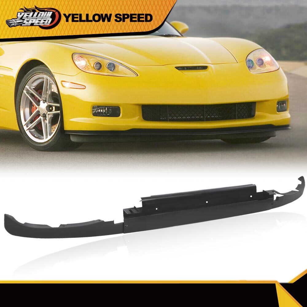 3PCS Front Air Dam Lower Spoiler w/ Hardware Fit For 2005-2013 C6 Corvette