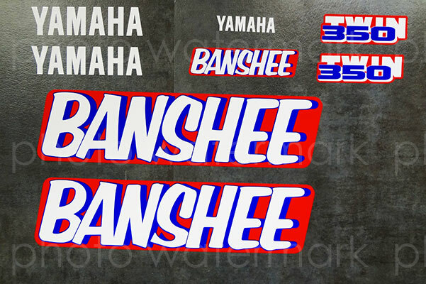 1989 89' Yamaha Banshee 8pc graphics ATV stickers quad decals YFZ350 pegatinas