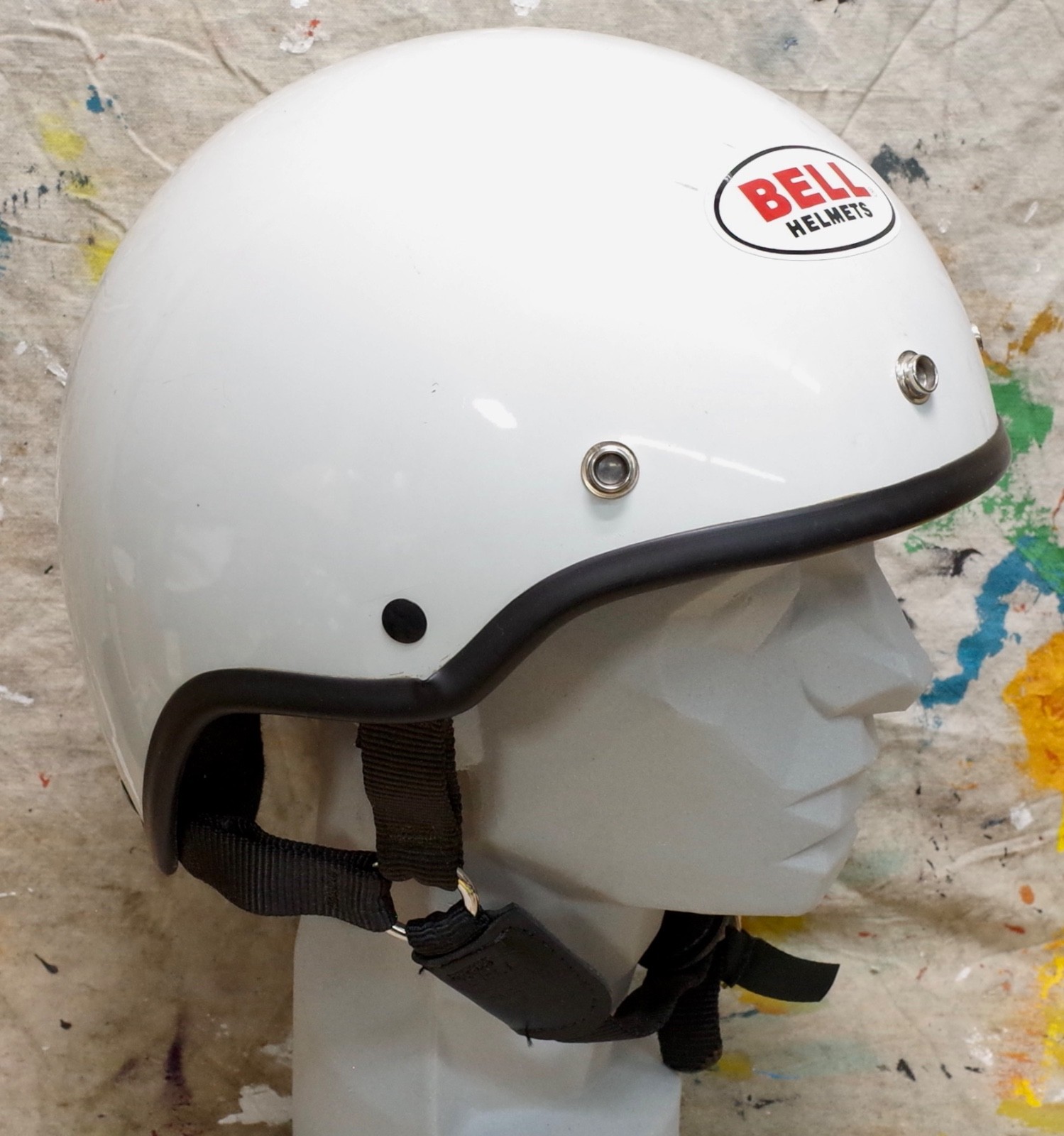 vintage BELL PACER  USA  7 5/8 Shorty Half Shell MOTORCYCLE HELMET