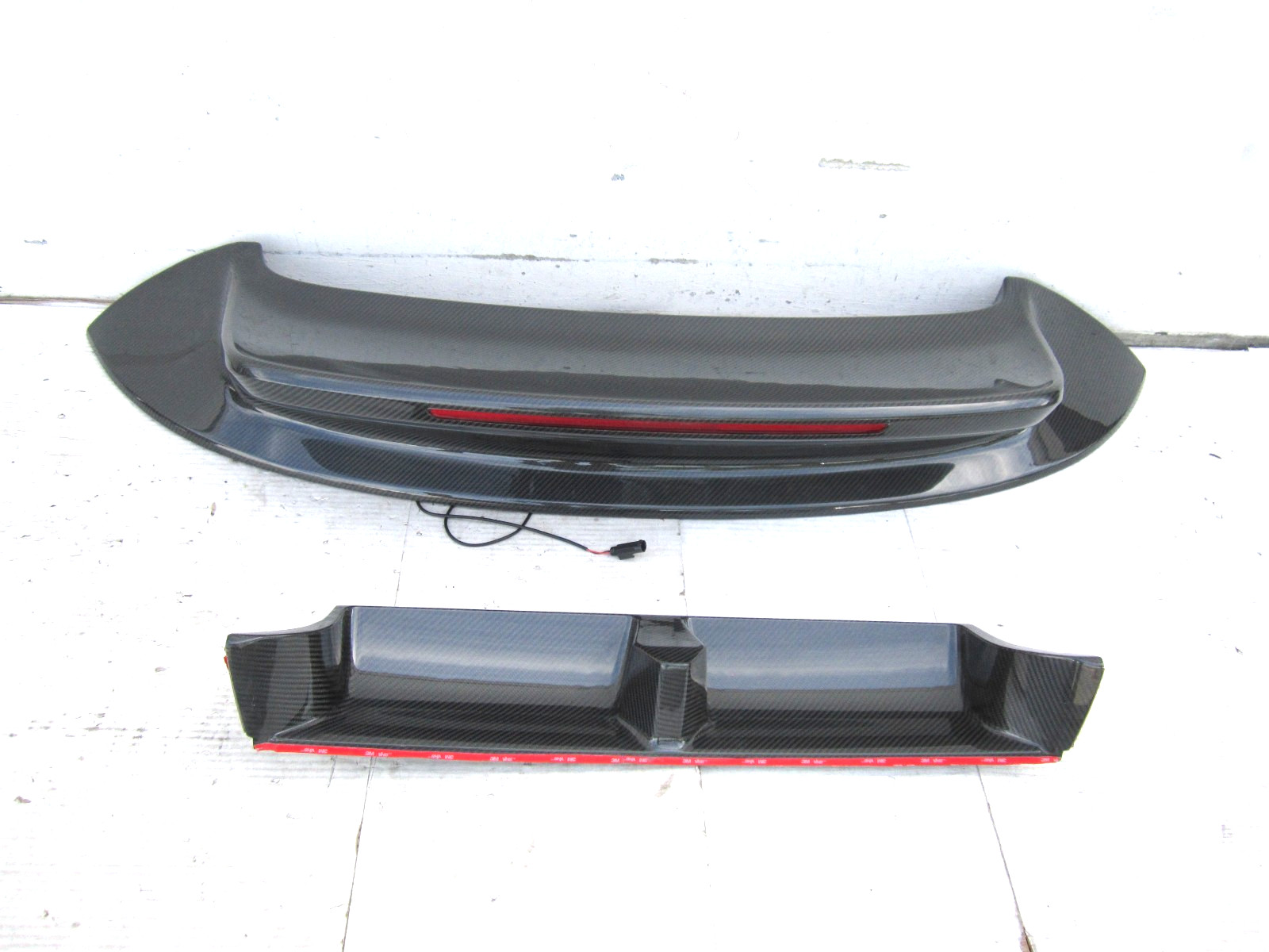 dp60840 PORSCHE 911 992 2020 21 2022 2023 REAR TRUNK LID CARBON WING SPOILER SET